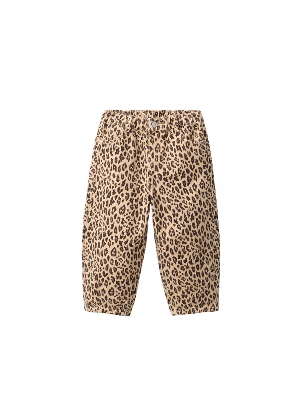 Animal print barrel pants 4y